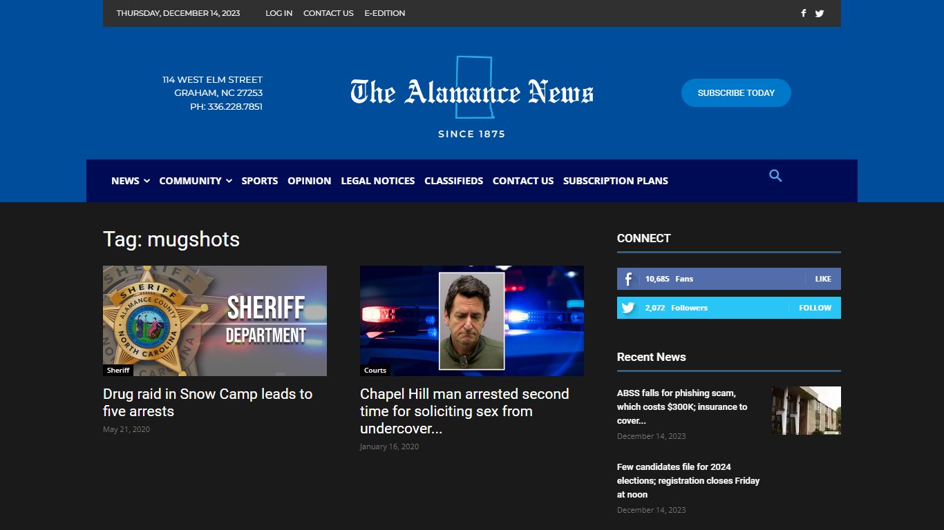 mugshots Archives - alamancenews.com